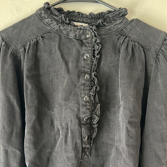 Women's Size X-Small Black Shirt top Knox Rose - Picture 2 of 6